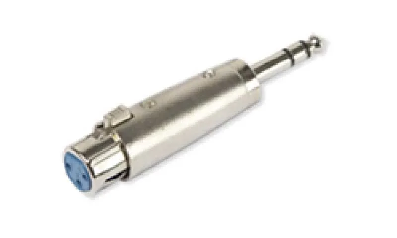 Adaptador de Áudio. Jack 6,3 Mm Estéreo Macho a Xlr Fêmea.
