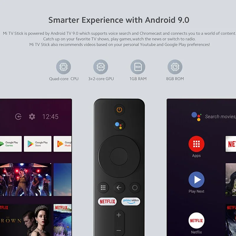 Adaptador Smart Tv Xiaomi Mi Tv Stick Quad Core Ddr4 Wifi 