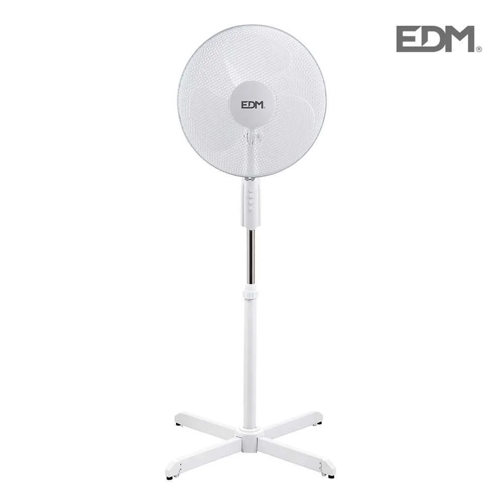 Ventoinha de Pé Branco 50w  Aspas 40 Cm Altura R.