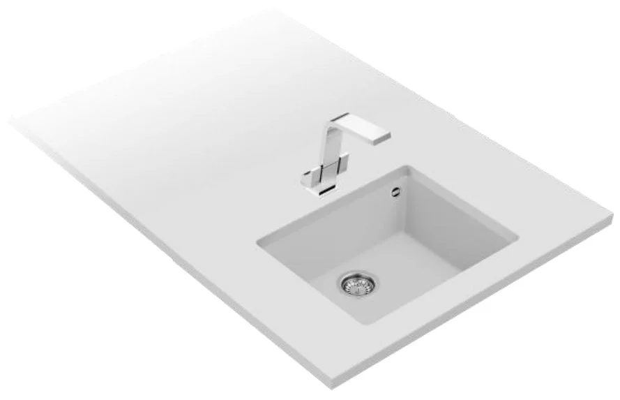 LAVA LOUÇA TEKA - SQUARE 50.40 TG - ARTIC WHITE