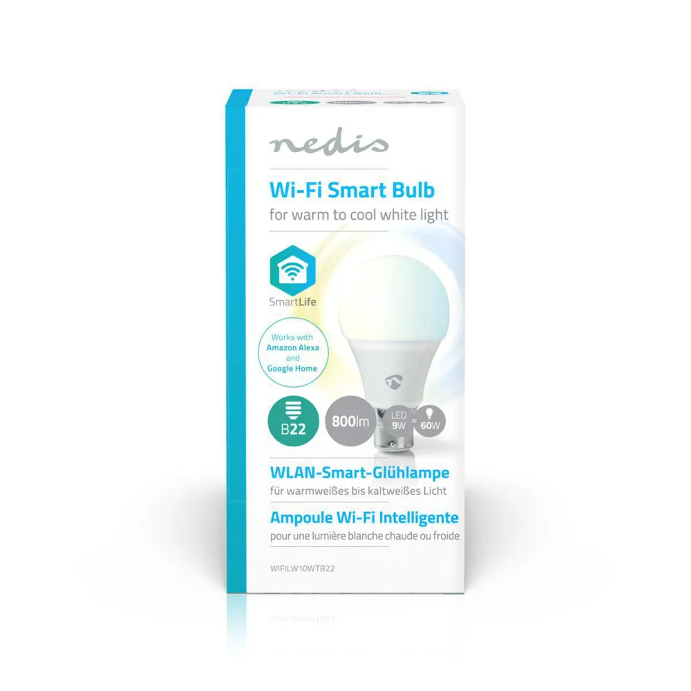 Bombilla LED Inteligente Con Wi-Fi | Blanco Cálid.
