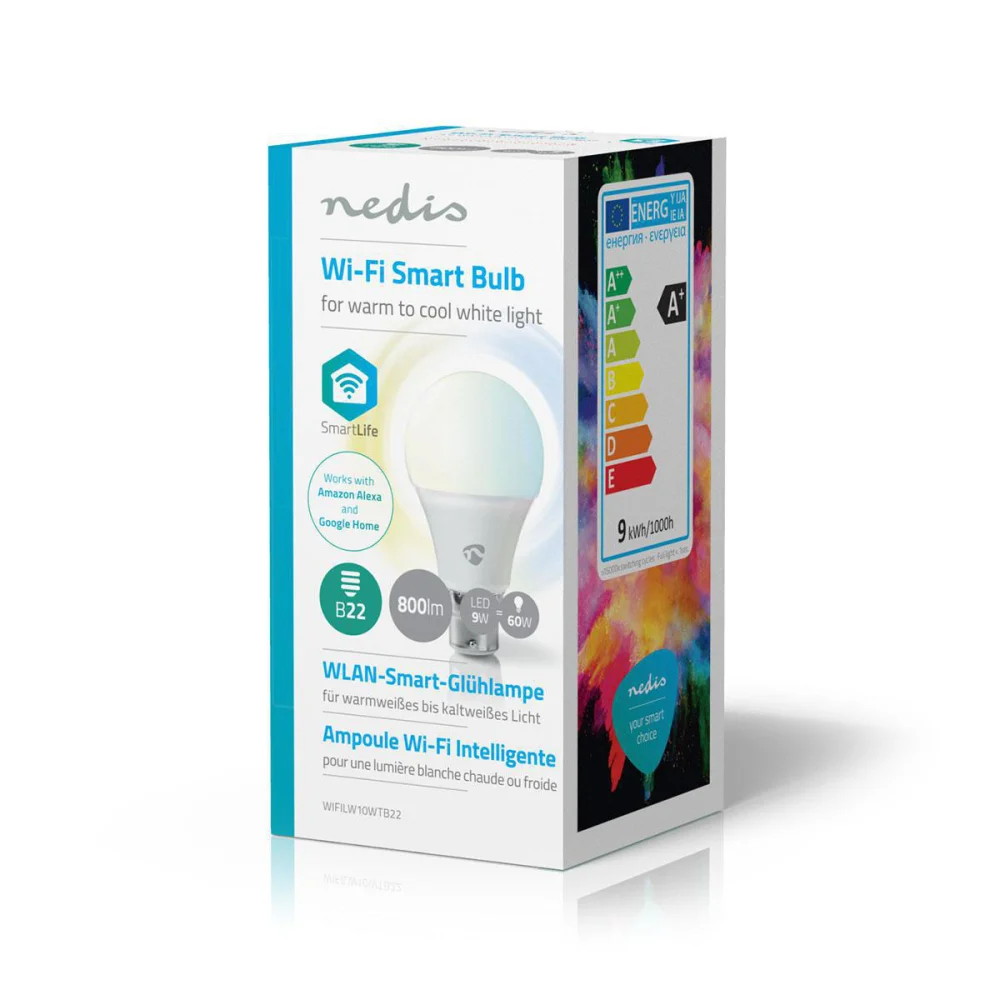 Bombilla LED Inteligente Con Wi-Fi | Blanco Cálid.