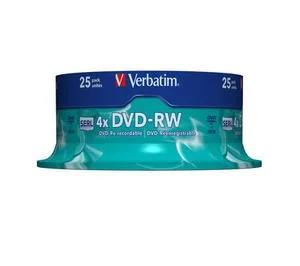 Verbatim Dvd-Rw 4x  4.4gb Advanced Bobine (Cake) .