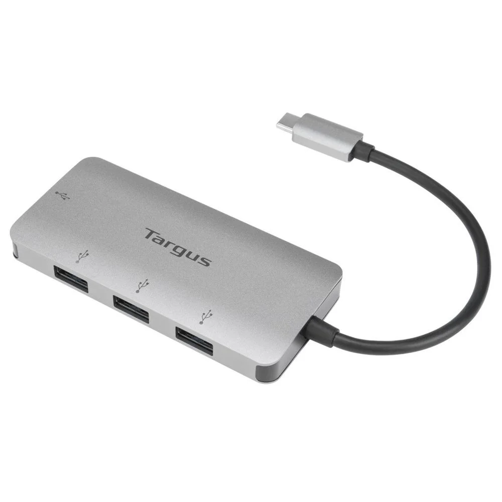 Adaptador Targus Usb-C a 4xusb 3.0 Plata