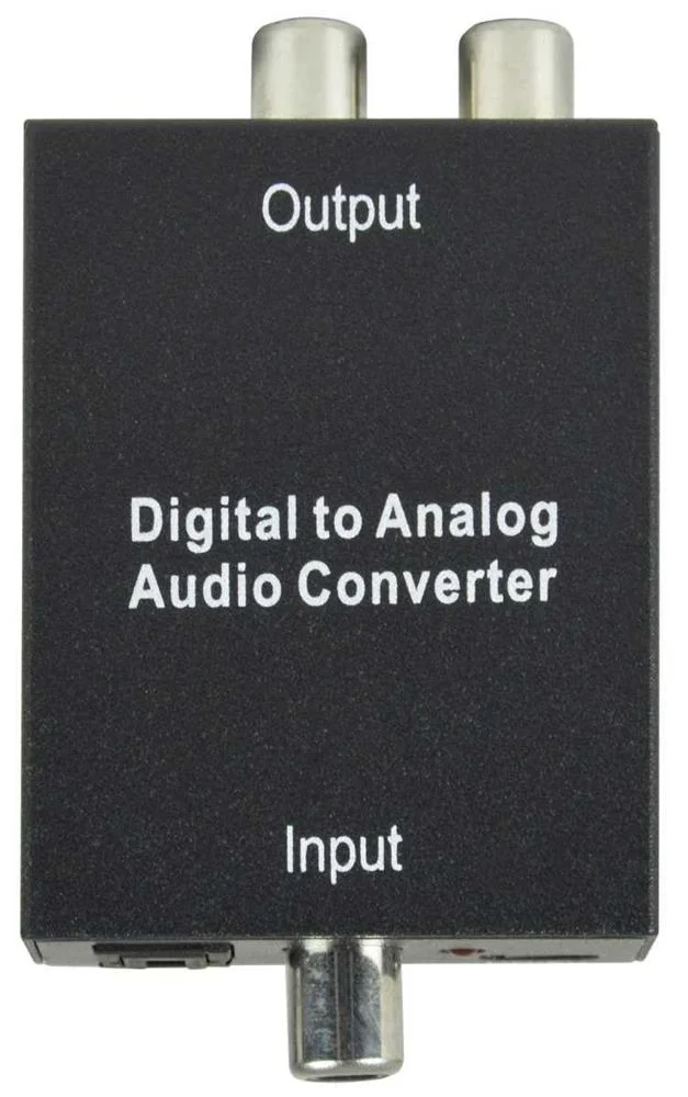 Conversor de Áudio Digital Toslink -  Rca e 3.5mm