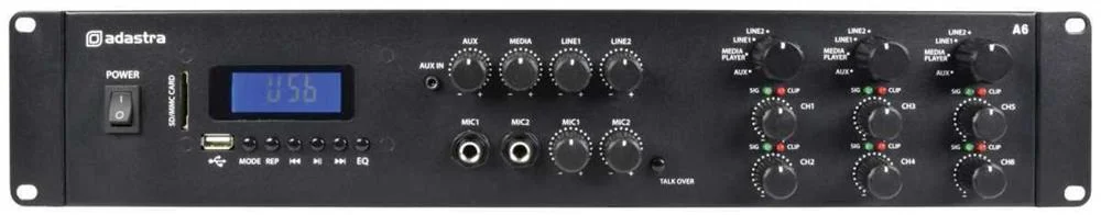 Amplificador Pa Estéreo Multizona 6x200w