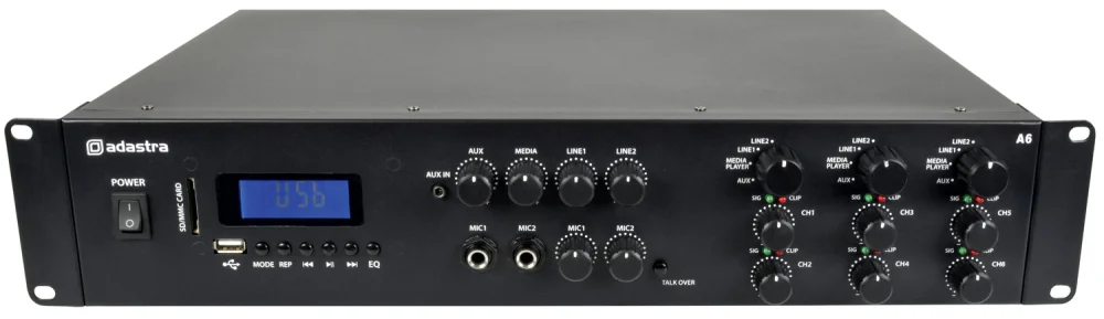 Amplificador Pa Estéreo Multizona 6x200w