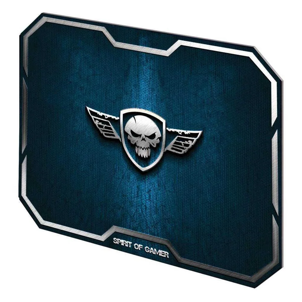 Tapete Gaming Wing Skull Azul - SPIRIT OF GAMER