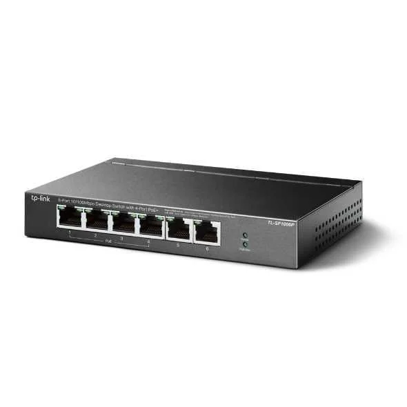 Switch 6 Portas 10/100mbps Unmanaged Poe+ Tl-Sf1006p 4x Portas Poe - Tp-Link
