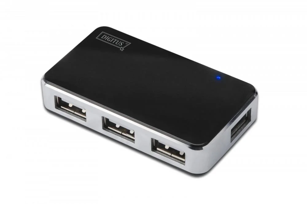 Digitus Usb-Hub    4-Port 2.0->4xa2.0 M.Netzteil    Schwarz