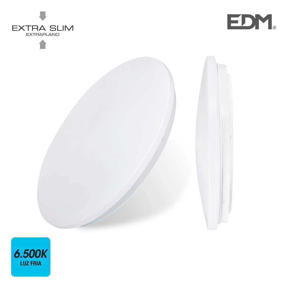 Candeeiro de Parede/Suporte de Superf&iacute;cie LED 24w 6500k &Oslash;38x6,6cm Edm