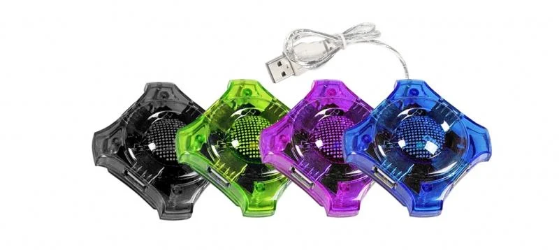 Esperanza 4 Port Usb 2.0 Hub Star Blue