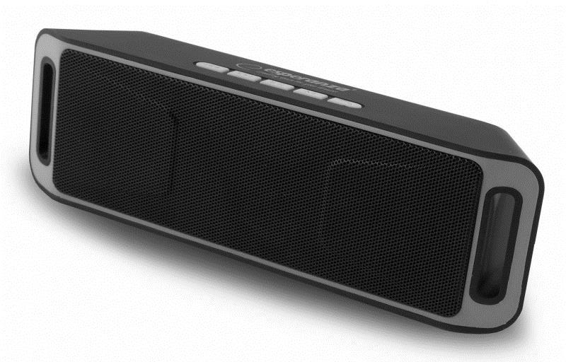 Coluna Bluetooth Portátil 2x3w Usb/Fm/Sd Preto-Cin