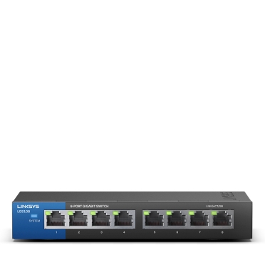 LINKSYS LGS108, NÃO-GERIDO, GIGABIT ETHERNET (10/.