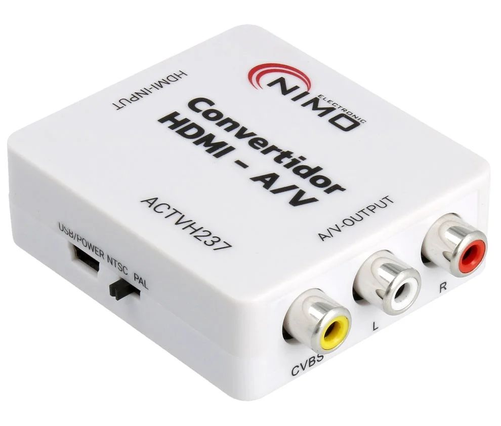 Conversor A/v Composto Para 3 Rca