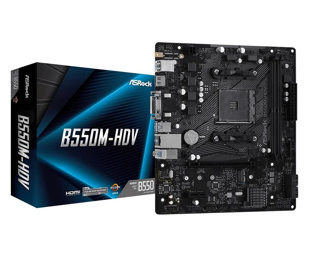 Asrock B550m-Hdv - Motherboard - Micro Atx - Socket Am4 - Amd B550