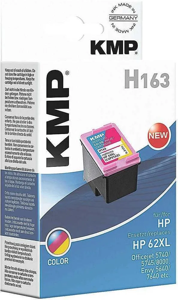 Cartucho de tinta KMP H163 de 3 cores compatível c