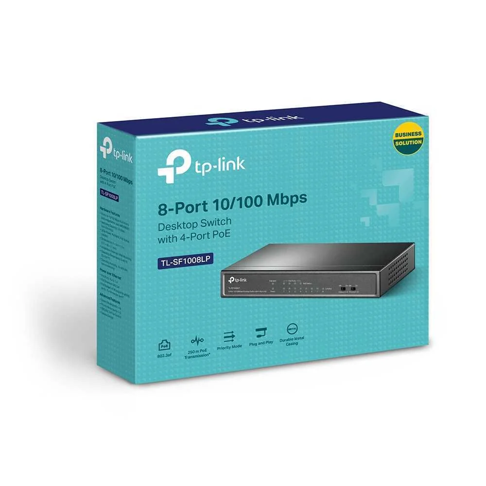 Switch de Mesa Tp-Link 8 Portas 10/100m Poe  - Tl.