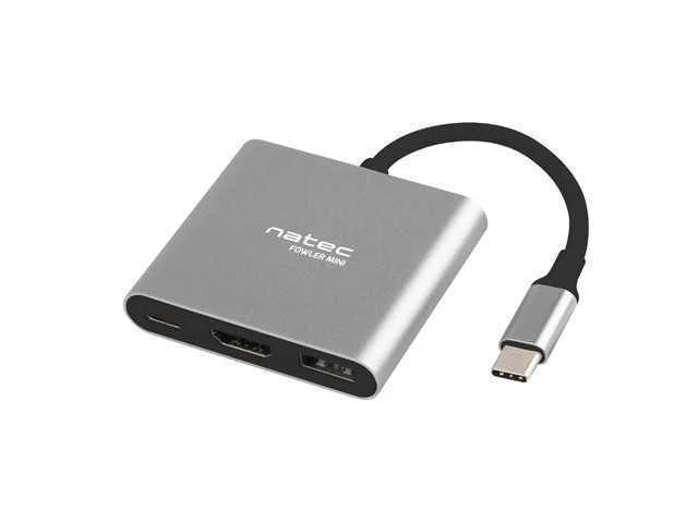 Adaptador Natec Multipuerto Usb-C a Usb 3.0 Hdmi .