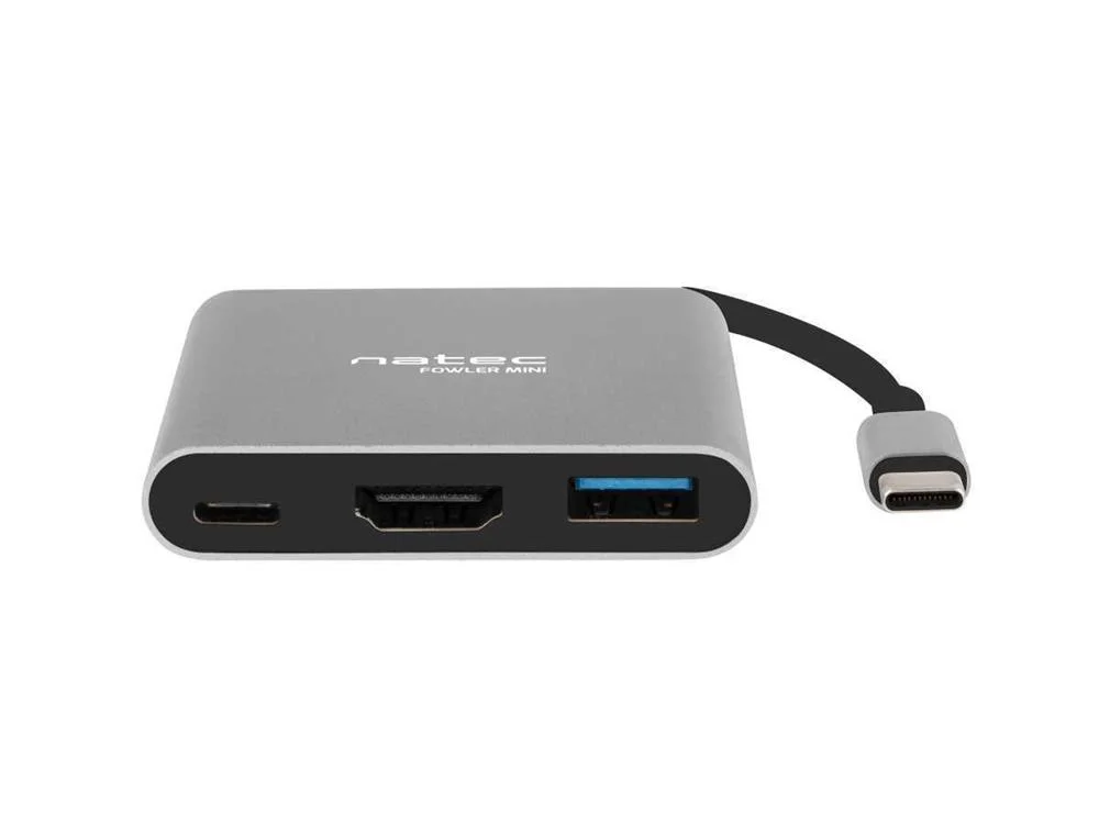 Adaptador Natec Multipuerto Usb-C a Usb 3.0 Hdmi .