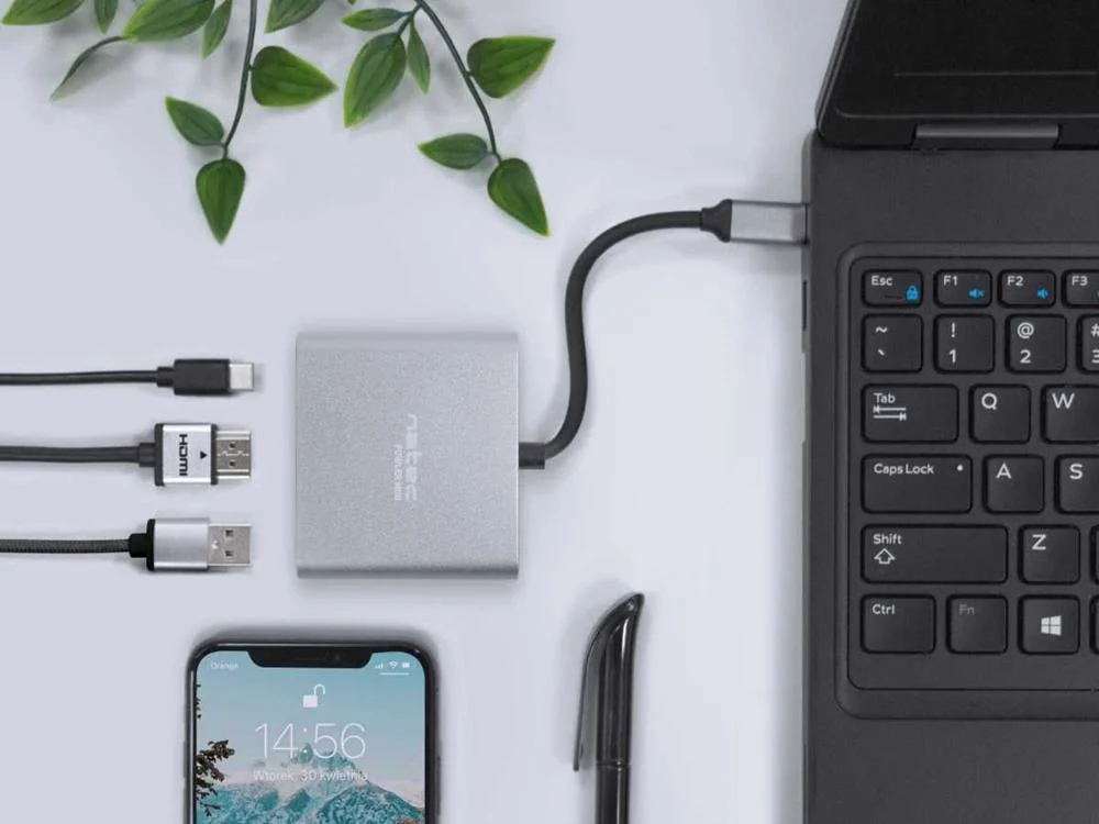 Adaptador Natec Multipuerto Usb-C a Usb 3.0 Hdmi .