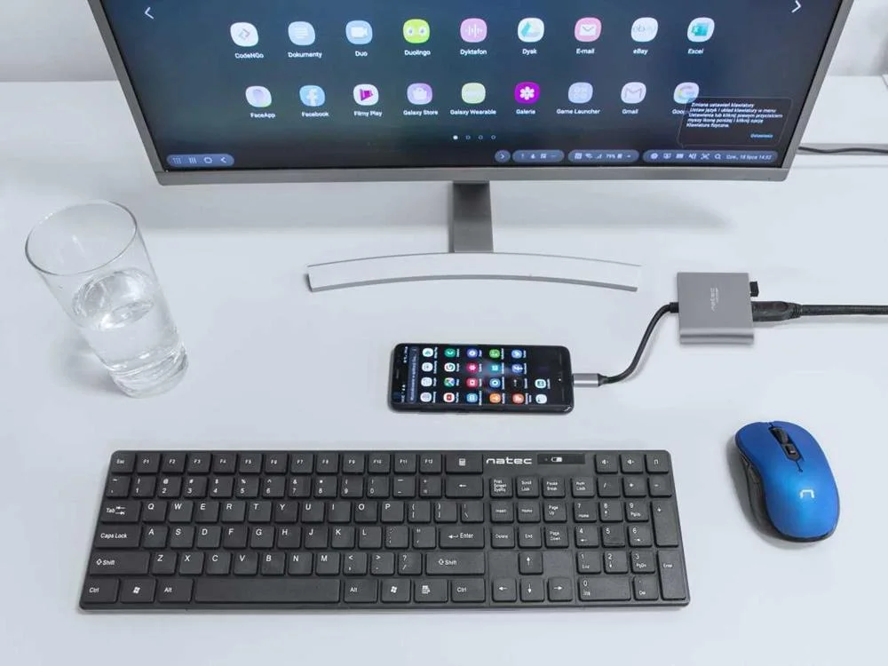 Adaptador Natec Multipuerto Usb-C a Usb 3.0 Hdmi .