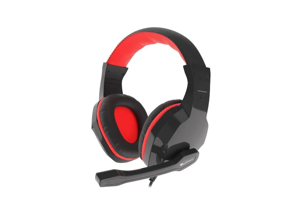 Auscultadores Headset Gaming Argon 110 C/ Microfone Preto/Vermelho - Genesis