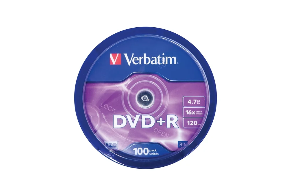 Verbatim Dvd+R Matt Silver 4.7 Gb 100 Pc(S)