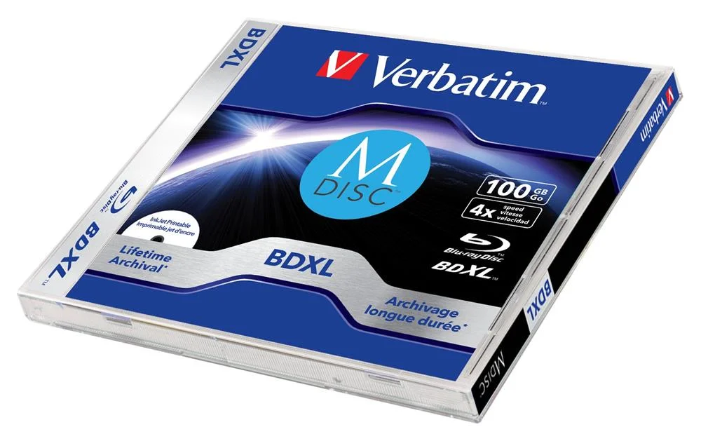 M-Disc Verbatim Bd-R 4x 100 Gb Inkjet Printable Retail