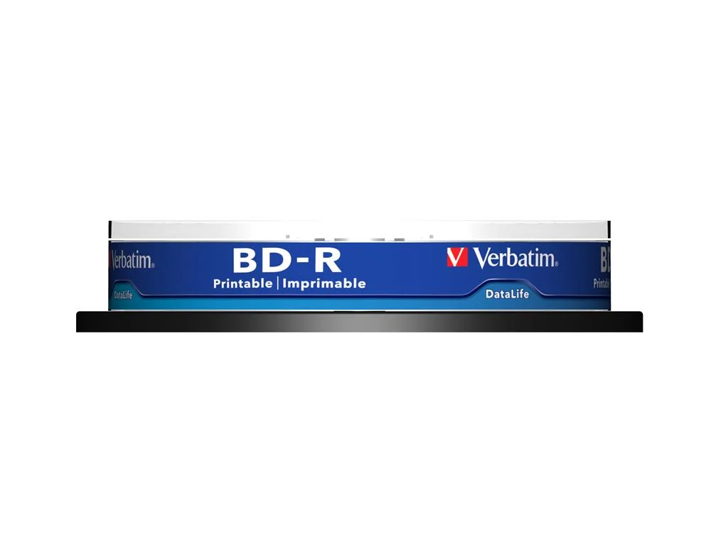 1x10 Verbatim Bd-R Blu-Ray 25 Gb 6x Velocidade Dl