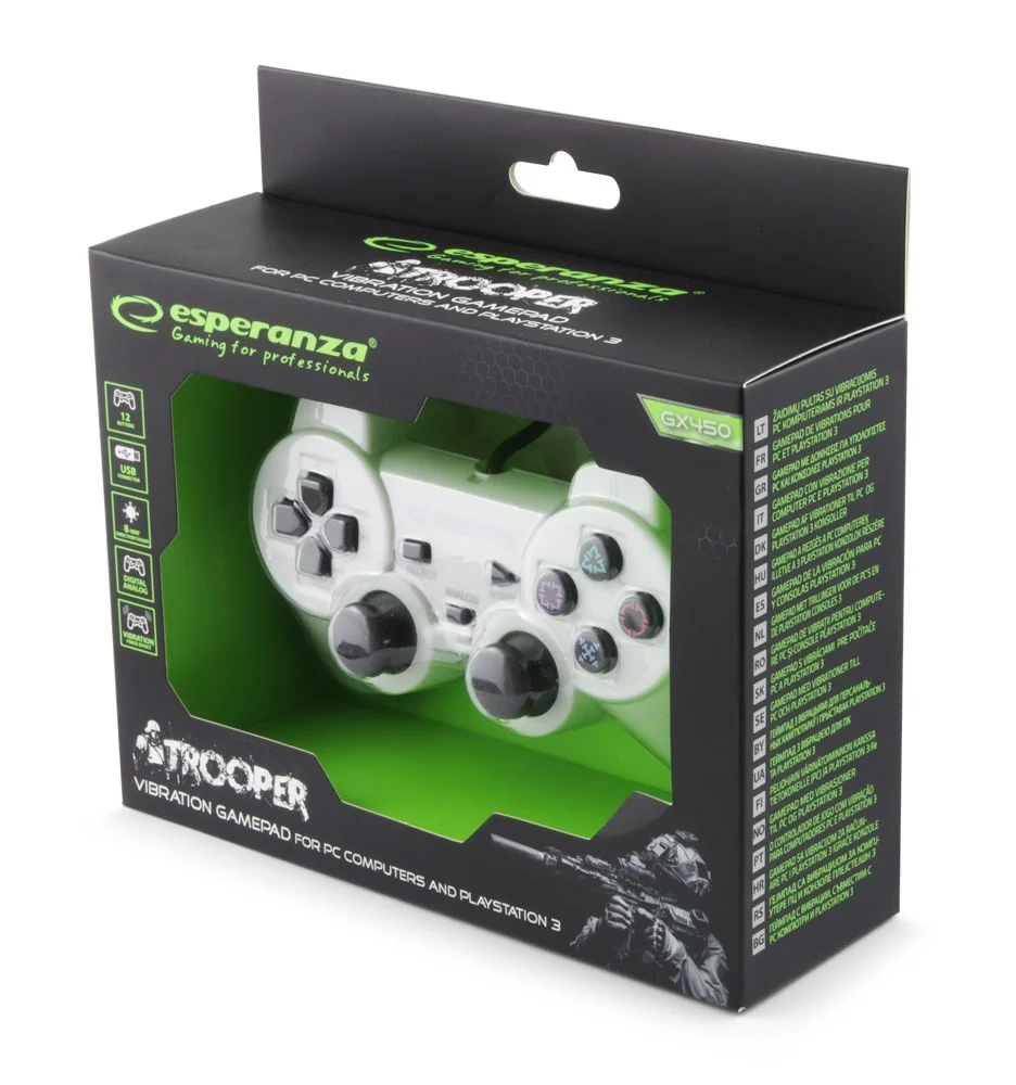 Gamepad Pc- Playstation3-Usb  Esperanza Egg107w