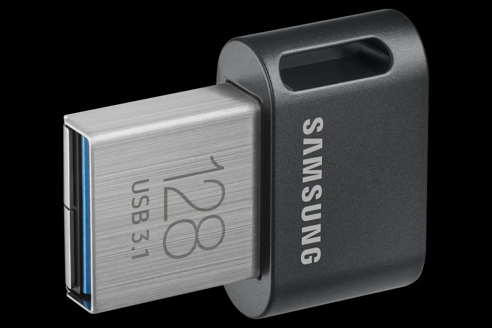 Pendrive 128gb Usb 3.1 Samsung Fit Gray Plus Black