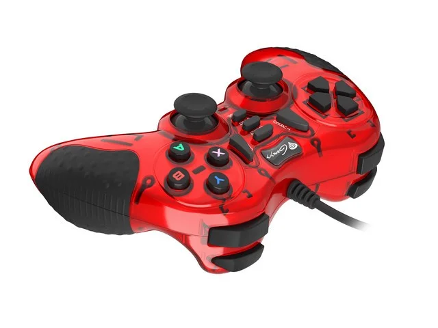 Natec Genesis Mangan 200 (Njg-1425) Wired Usb Controller Pc Red  Black