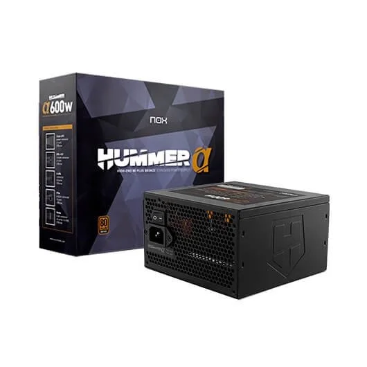 Fonte de Alimentação NOX HUMMER ALPHA 600 W