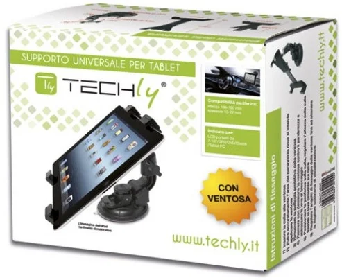 Techly Universal Car Sucker Stand For Tablet 7-10.1  I-Tablet-Vent