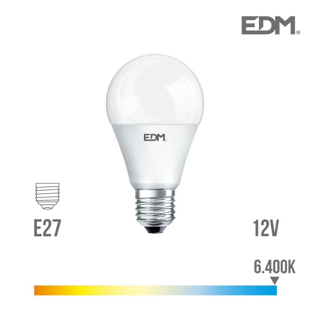 Lâmpada Standard Led 12v Ac/dc E27 10w 810lm 6400k