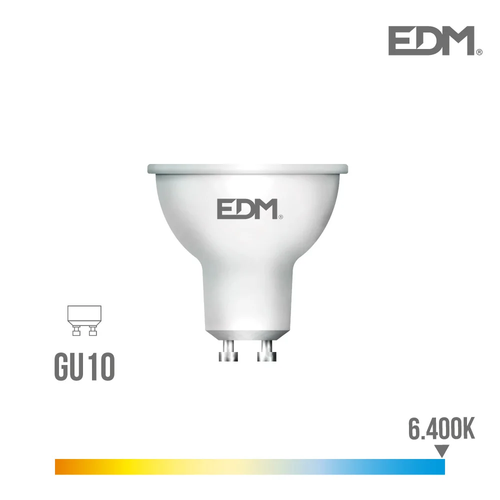 Lâmpada Dicroica Led Gu10 5w 450 Lm 6400k Luz Fria