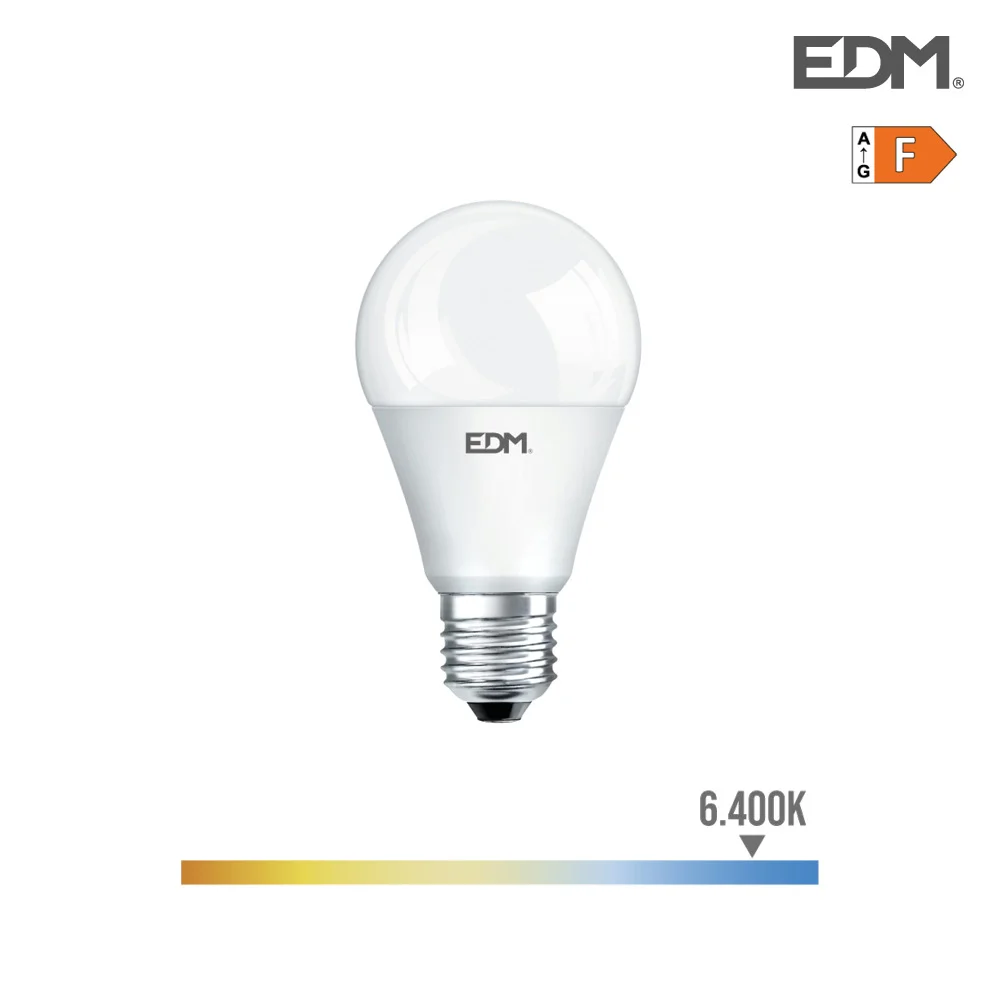 Lâmpada "Crepuscular" Standard LED E27 10w 932lm 6400k Luz Fria Ø6x11cm Edm
