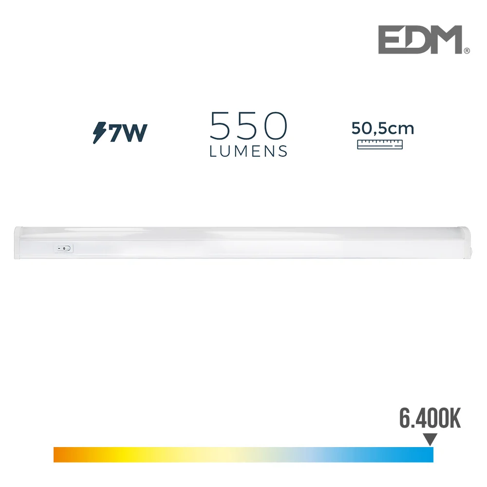 Armadura Eletronica Led 7w 550 Lumens 52cm 6.400k