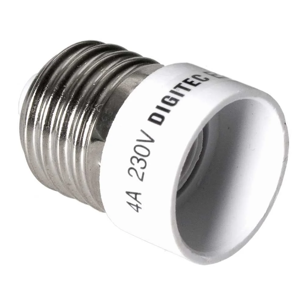 Adaptador de Casquilho E27 a E14  Apenas para 12v