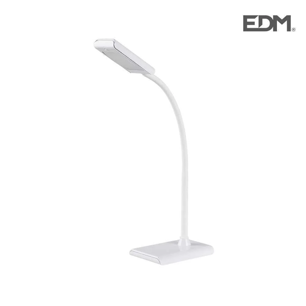 Candeeiro de Mesa LED 7w 400lm 4000k Cor Branco 9x13x33cm Edm