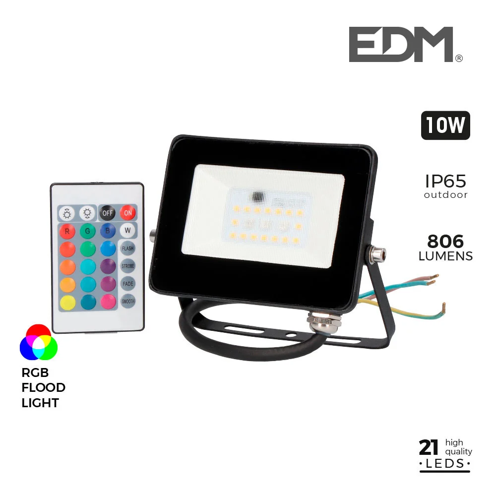 Foco LED RGB 10w 806 Lumens Edm