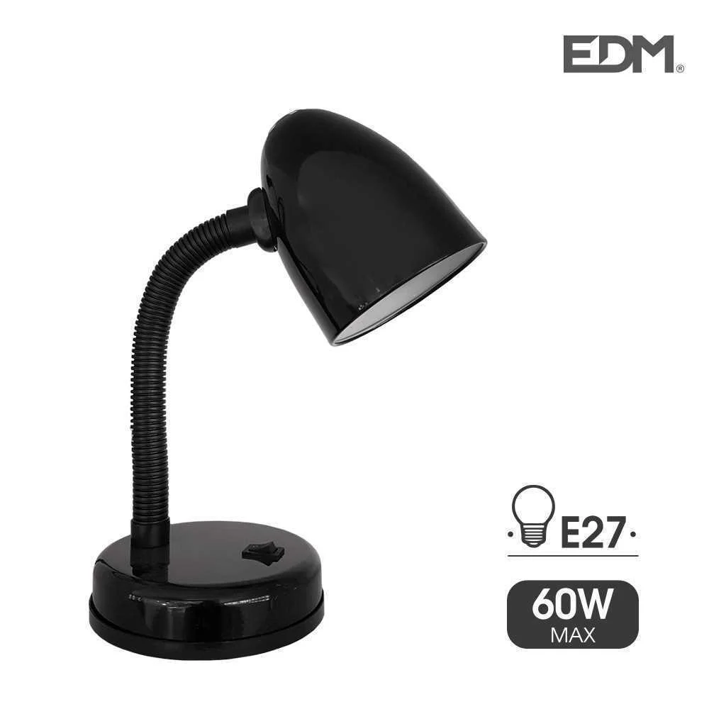 Candeeiro de Mesa Modelo Amsterdam E27 60w Cor Preto Edm