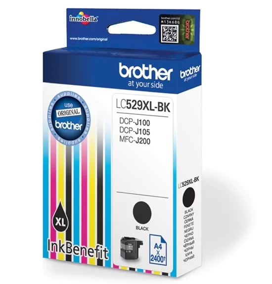 Brother Lc529xl-Bk, Original, Tinta à Base de Pig.