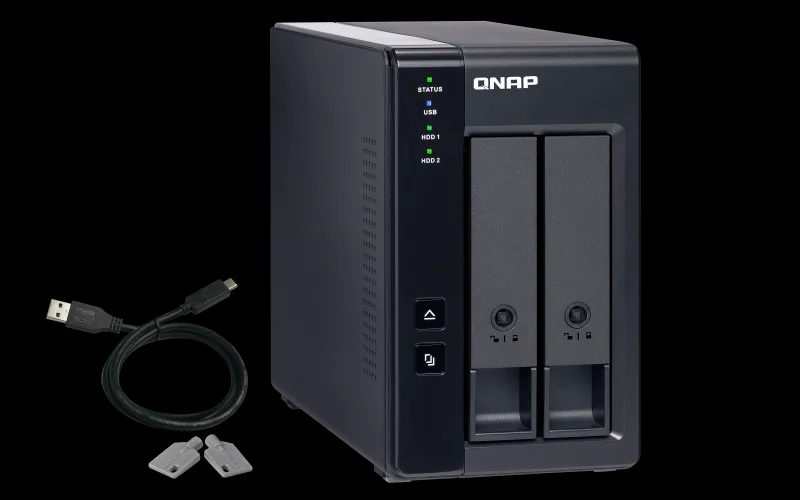 Qnap Tr-002 Unidad de Disco Multiple Negro