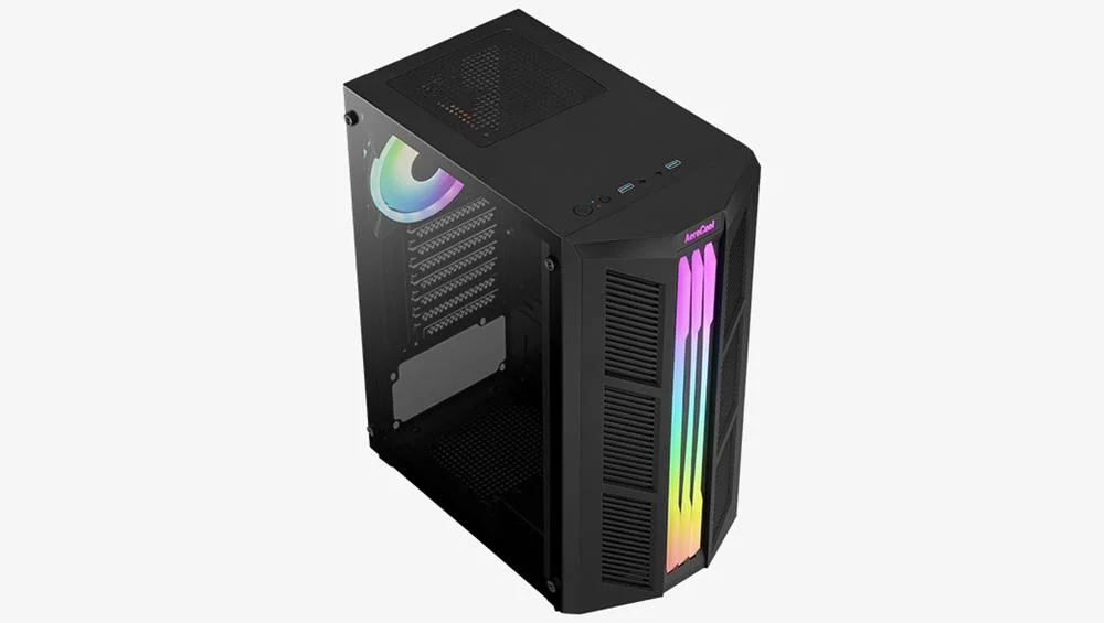 Aerocool Prime-G-Bk-V2, Midi Tower, Pc, Acrilonit.