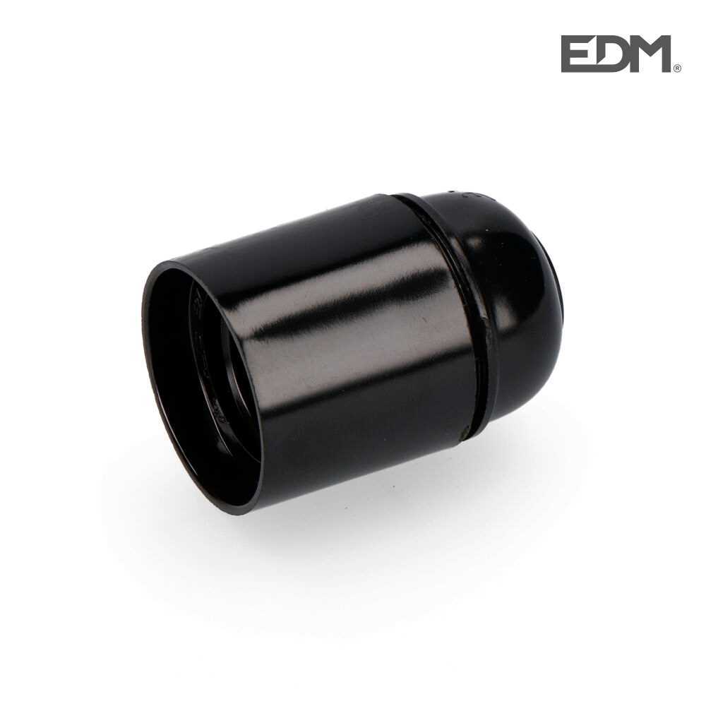 Casquilho Bk Reforçado E-27 Preto (22285) Edm