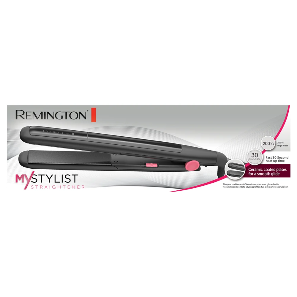 Remington S1a100 Plancha de Pelo Negro, Rosa
