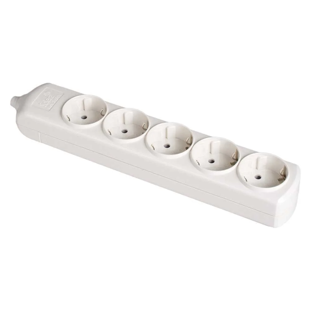 Bloco 5 Tomadas, com T/T Lateral 16a 250v. Materi.