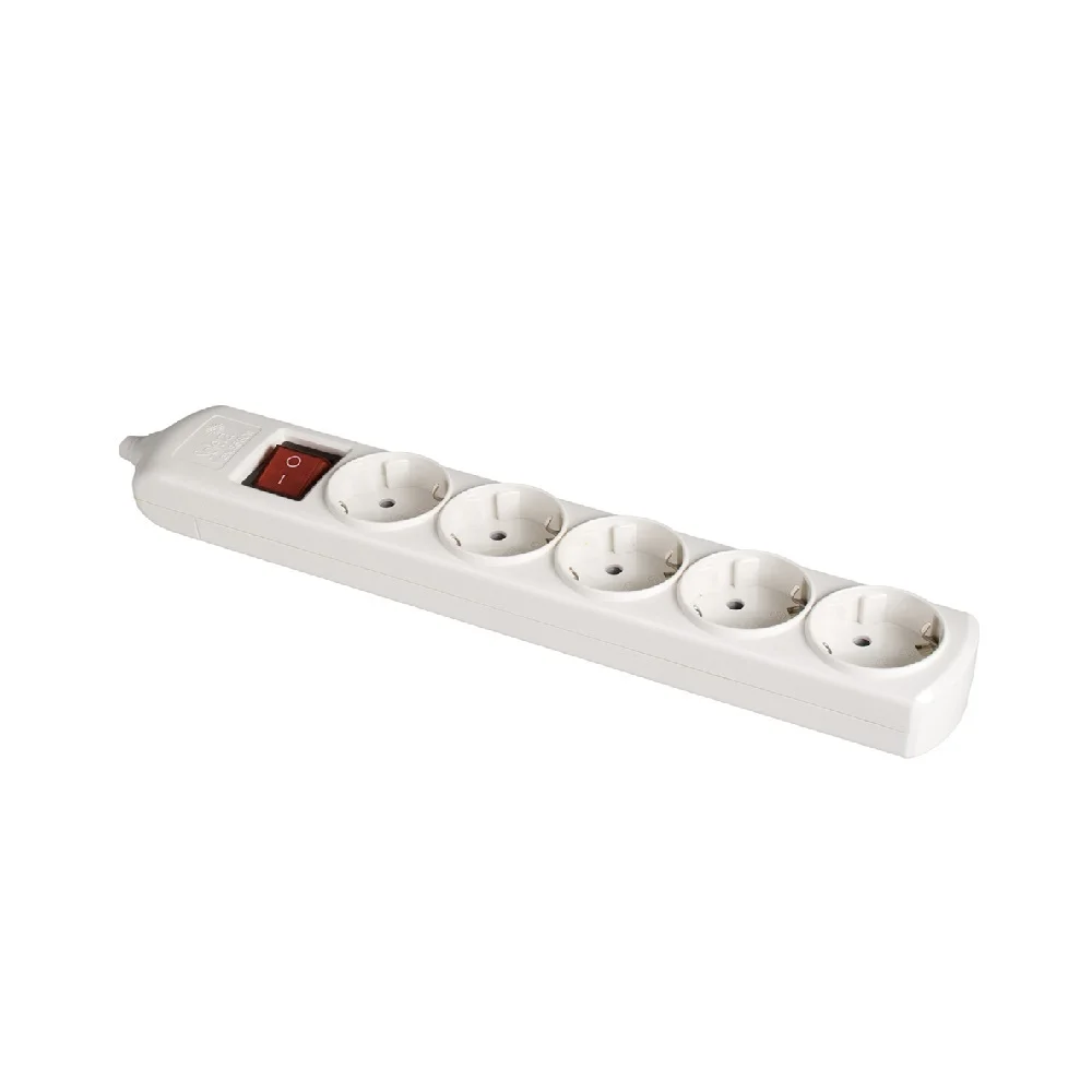 Bloco 5 Tomadas, com T/T Lateral 16a 250v. Materi.